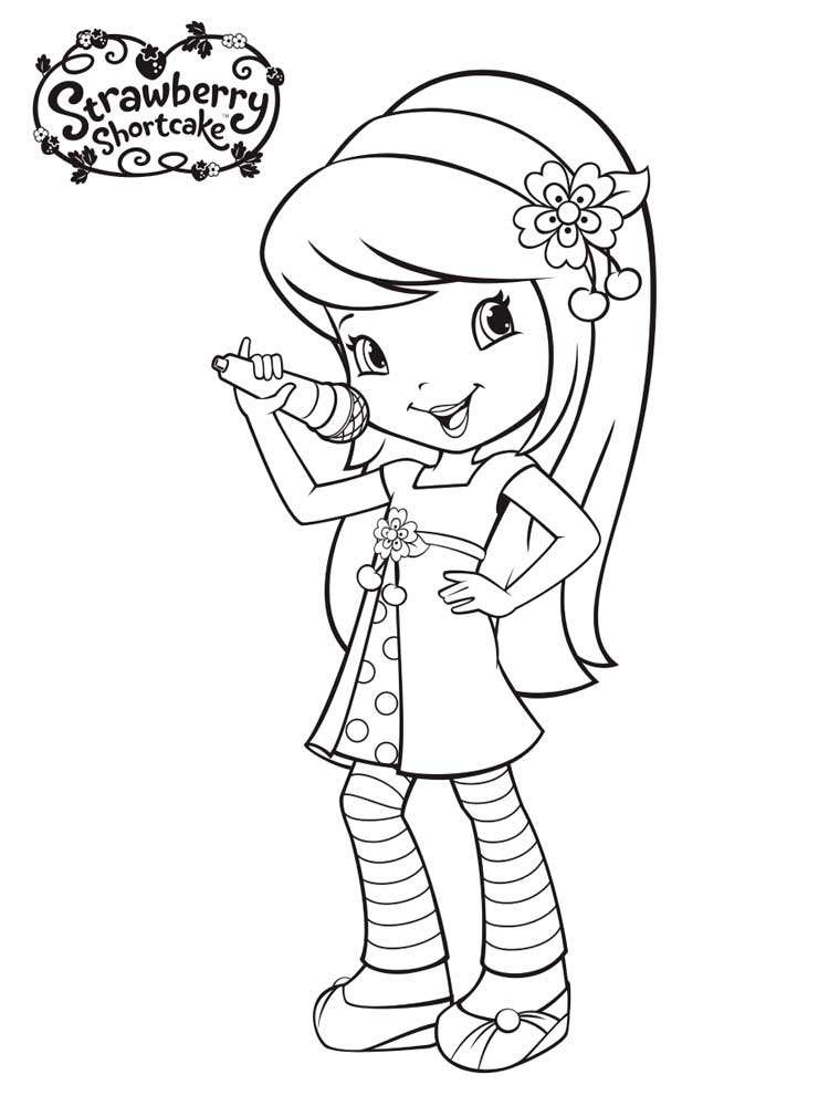 750x1000 Strawberry Shortcake Coloring Pages. Free Printable Strawberry