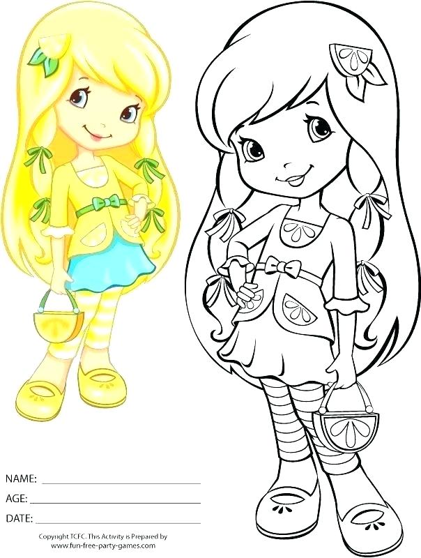 604x800 Cherry Jam Coloring Pages Strawberry Shortcake Coloring Sheet