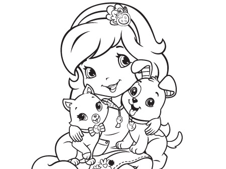 450x336 Coloring Page Strawberry Shortcake Strawberry Shortcake Coloring