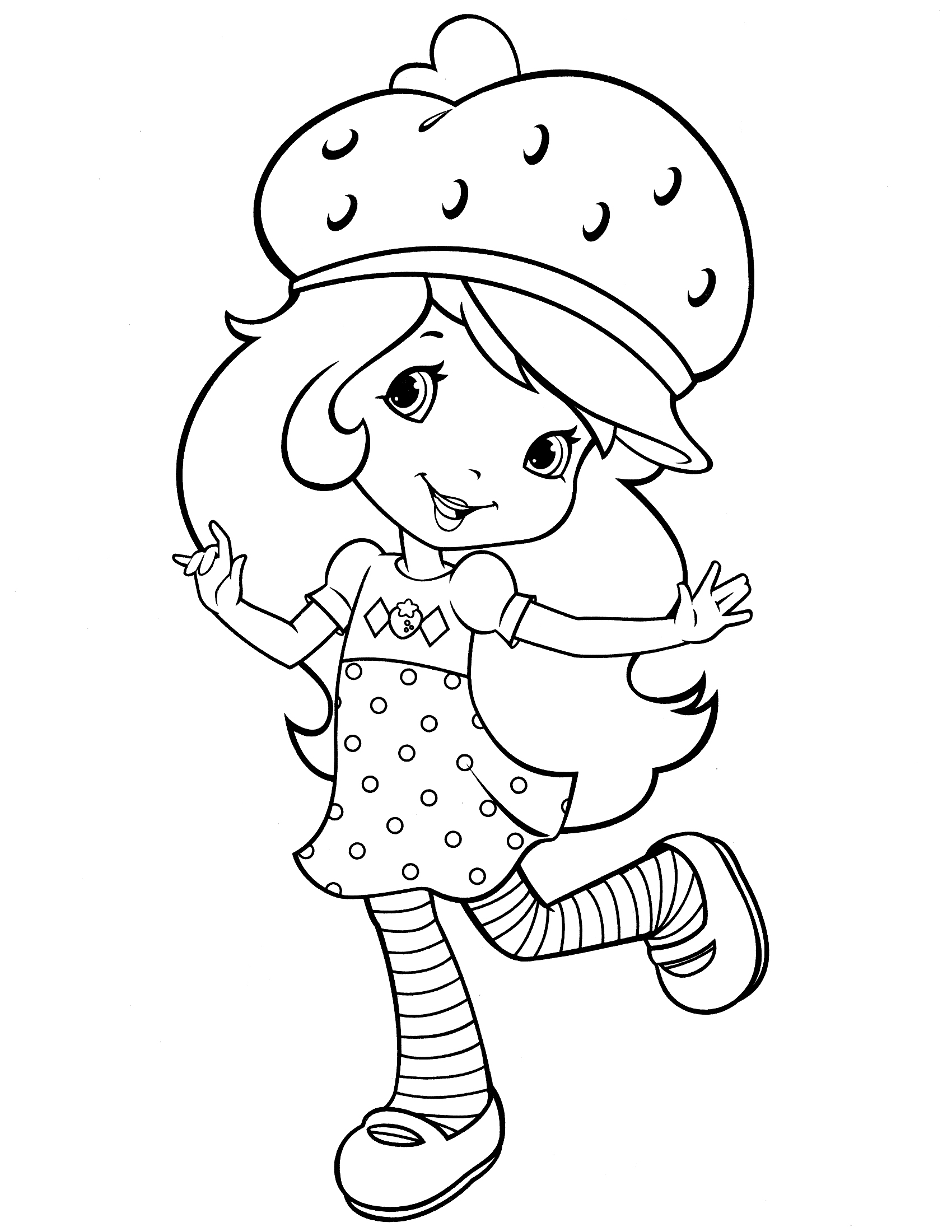 1700x2200 Strawberry Shortcake Coloring Pages Coloring Pages For Kids