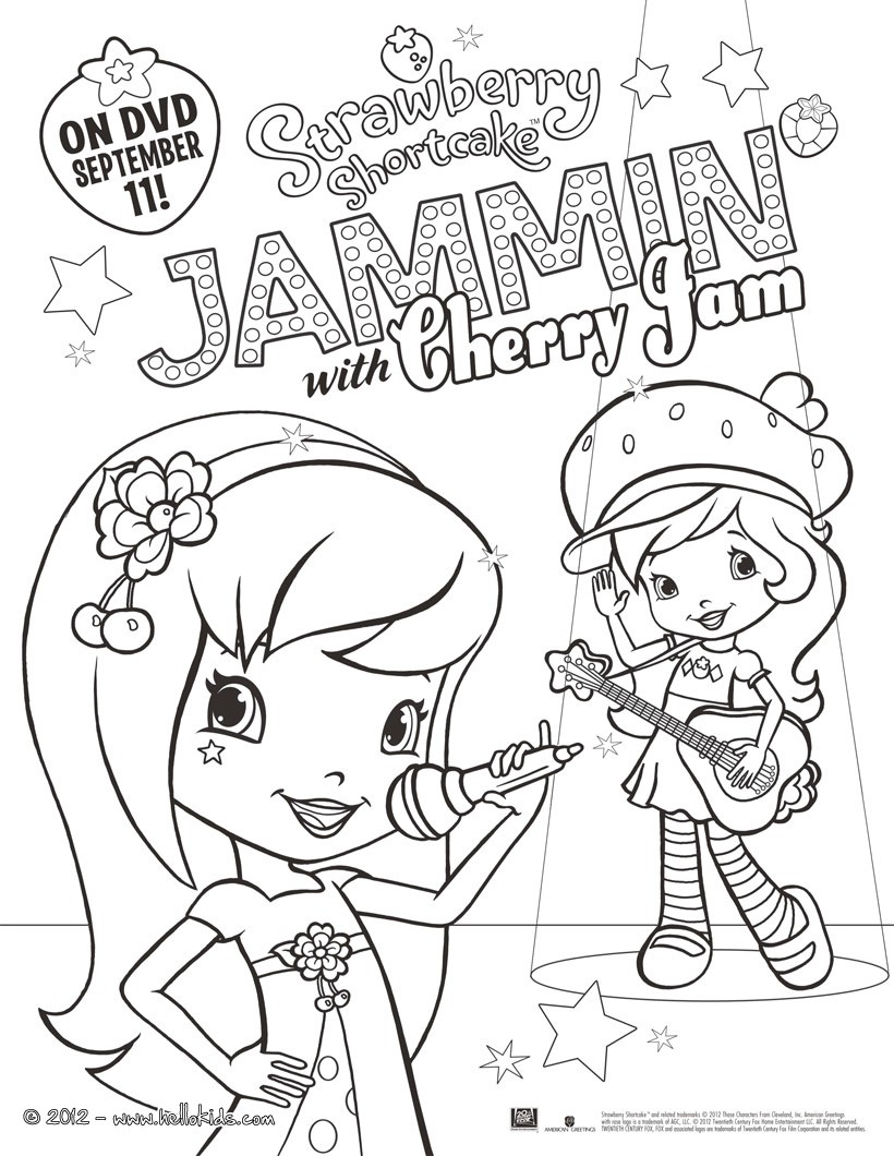 820x1060 Strawberry Shortcake Coloring Pages