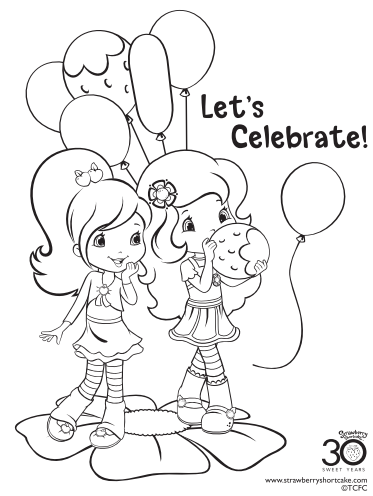 373x496 12 Strawberry Shortcake Birthday Party Printable Coloring Pages