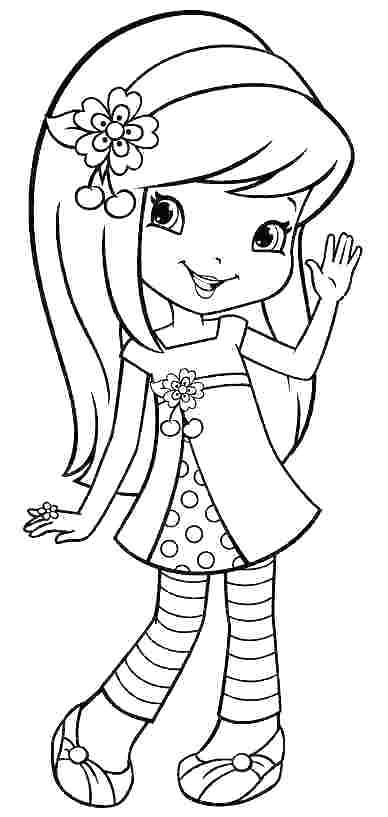 388x817 Coloring Page Strawberry Strawberry Shortcake Printable Coloring