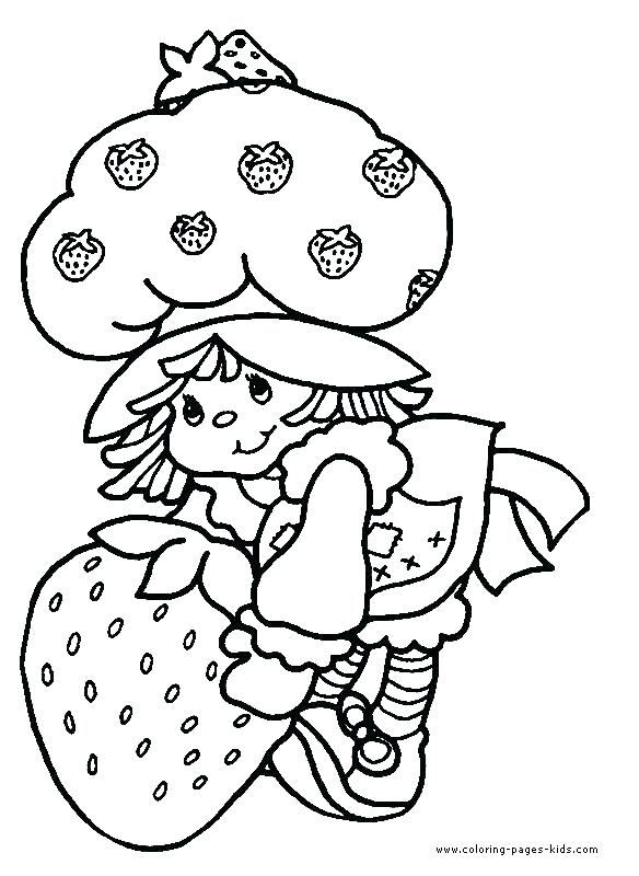 584x800 Free Strawberry Shortcake Coloring Pages