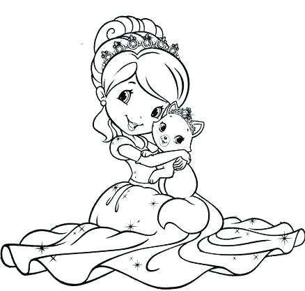 438x417 Exciting Strawberry Shortcake Coloring Page For Picture Strawberry