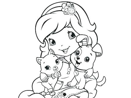 450x336 Free Strawberry Shortcake Coloring Pages Strawberry Coloring Page