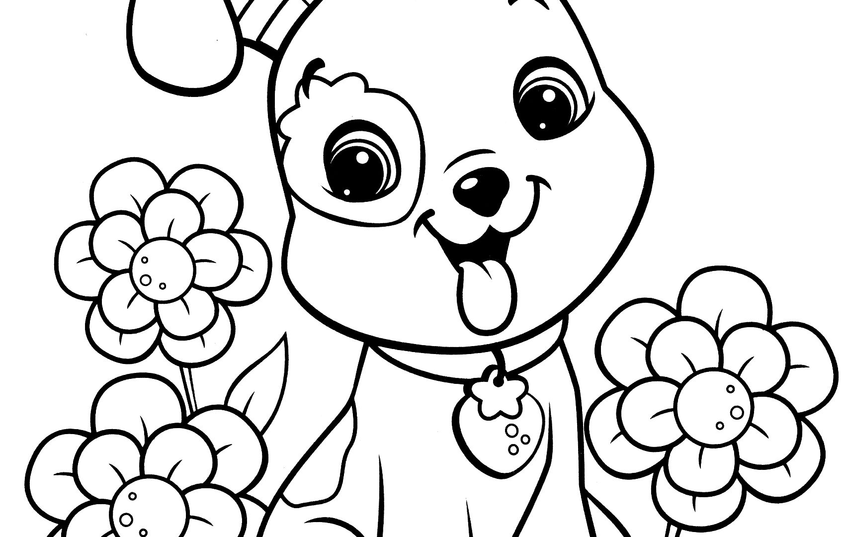 1700x1080 Gigantic Pet Coloring Sheets Dogs Pages Free Printable Copy Dog
