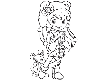 450x334 Coloring Pages Vintage Strawberry Shortcake Halloween Coloring