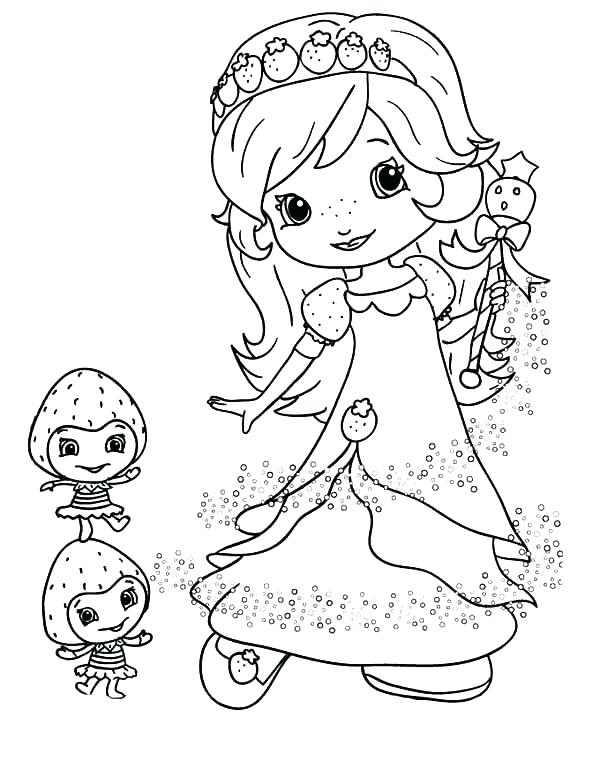 600x776 Strawberry Shortcake Coloring Pages Strawberry Shortcake
