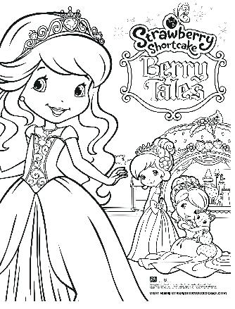334x439 Strawberry Shortcake Princess Colouring Pages Coloring Sheets