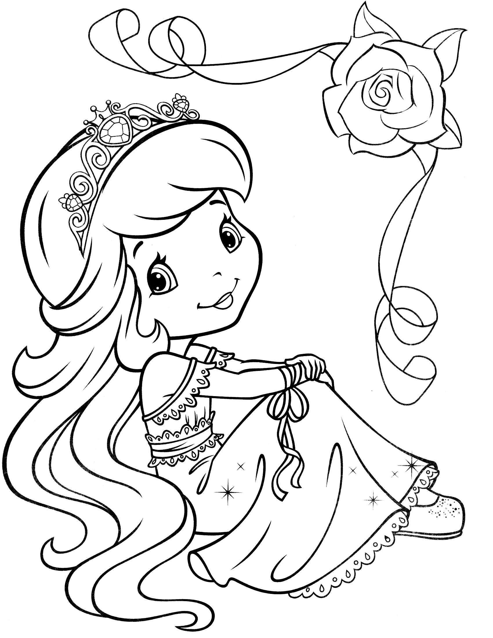 1700x2200 Strawberry Shortcake Coloring Page Strawberry Shortcake Coloring