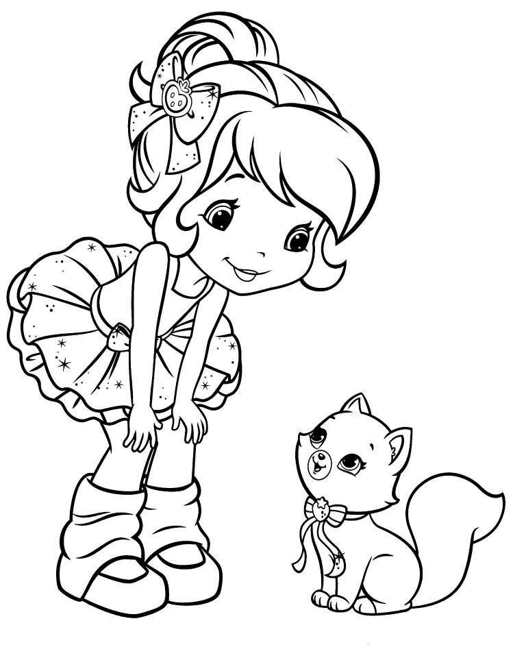 749x960 Ballerina Strawberry Shortcake Talking To Custard Paint Fun