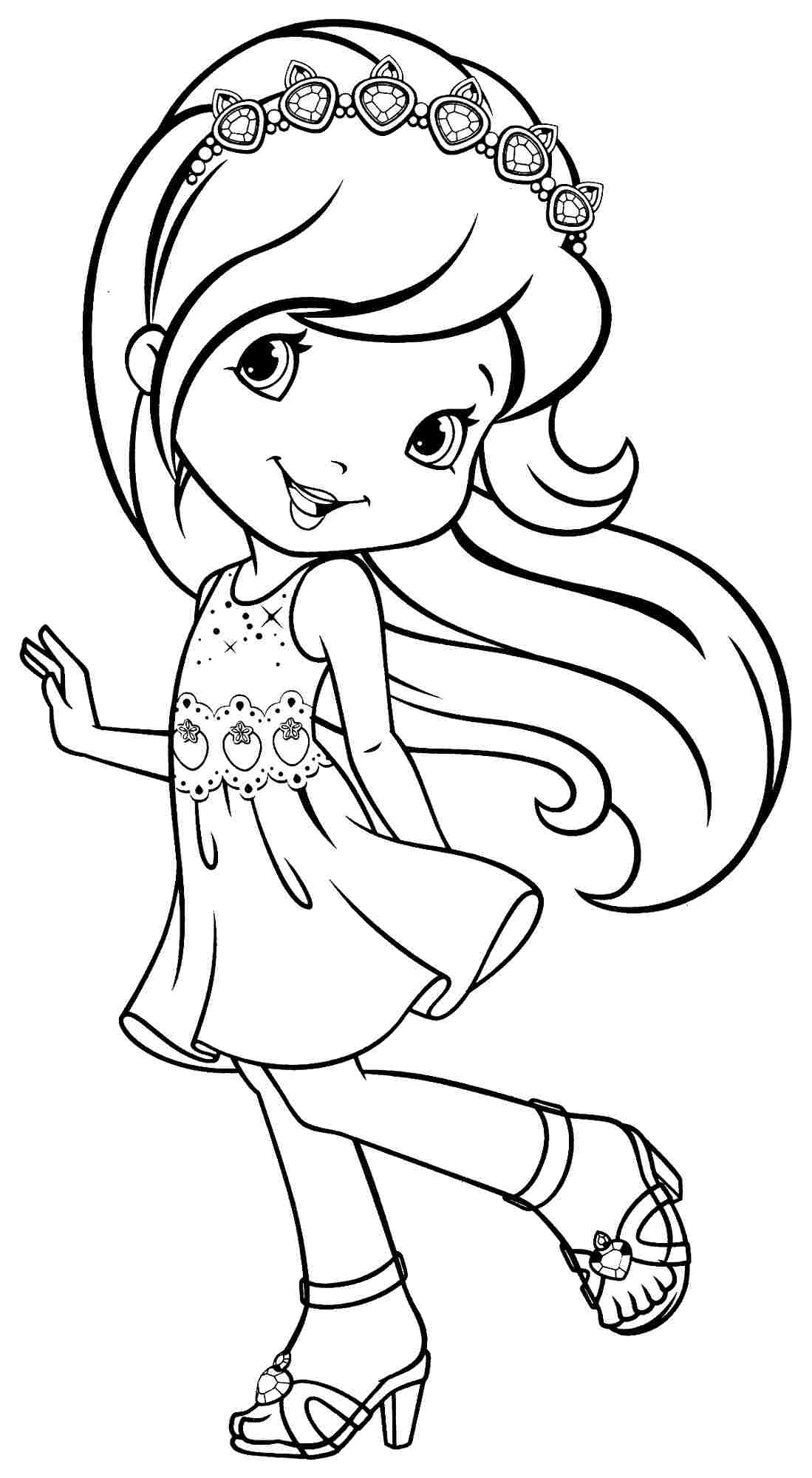 Strawberry Shortcake Printable Coloring Pages