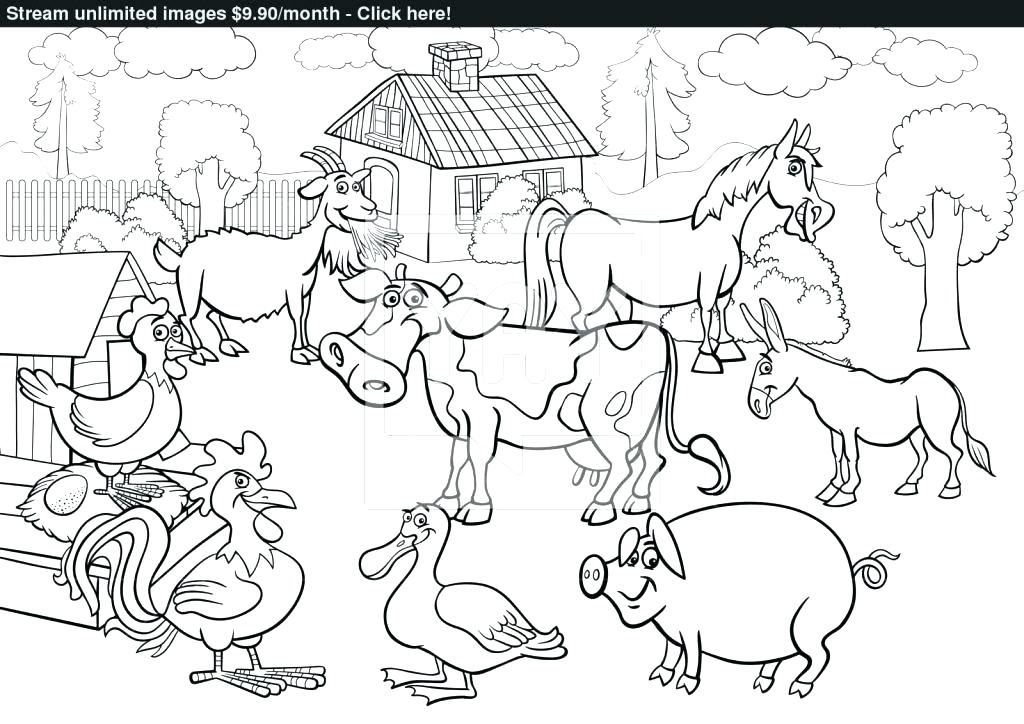 1024x724 Farm Coloring Page Farm Animals Coloring Book And Printable Farm