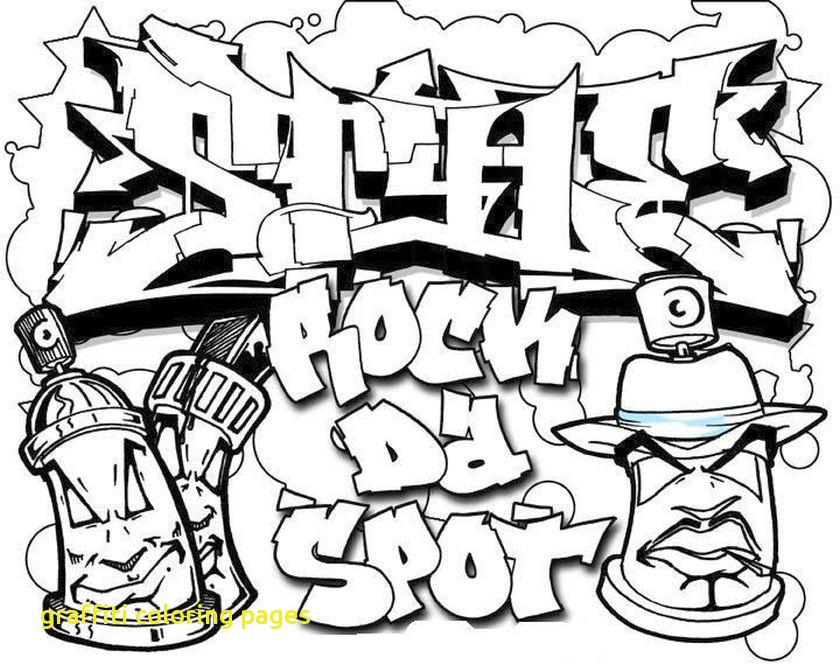 840x672 Graffiti Coloring Pages With Graffiti And Street Art Coloring