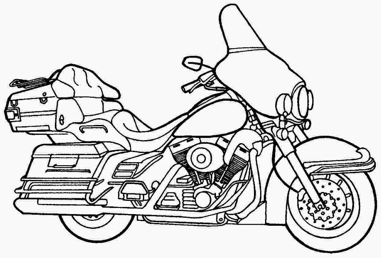 1242x840 Trendy Motorcycle Coloring Pages Free Printable For Kids