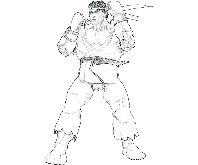 800x667 Ryu Coloring Pages Street Fighter Coloring Page Coloring Pages