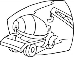 300x232 Street Sweeper Truck Coloring Page