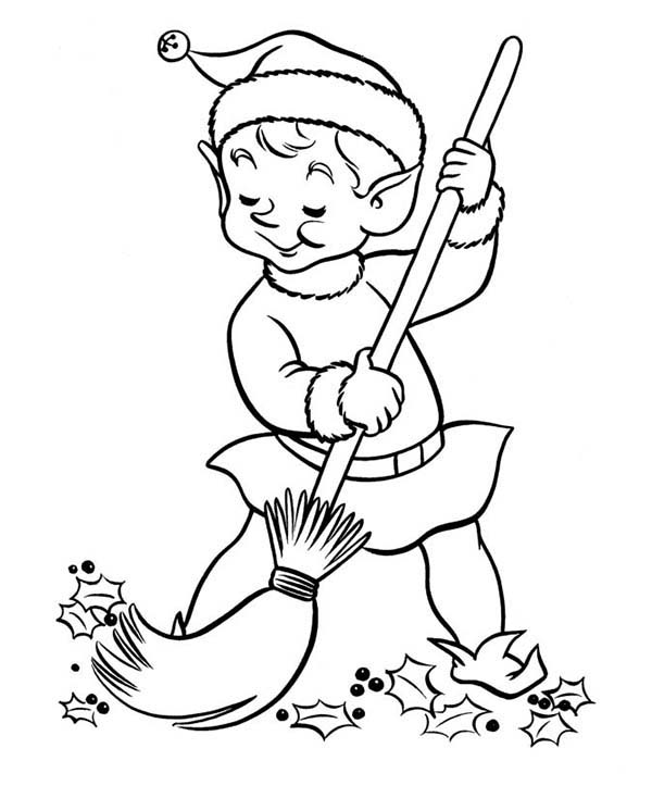 600x734 Sweeping Coloring Pages