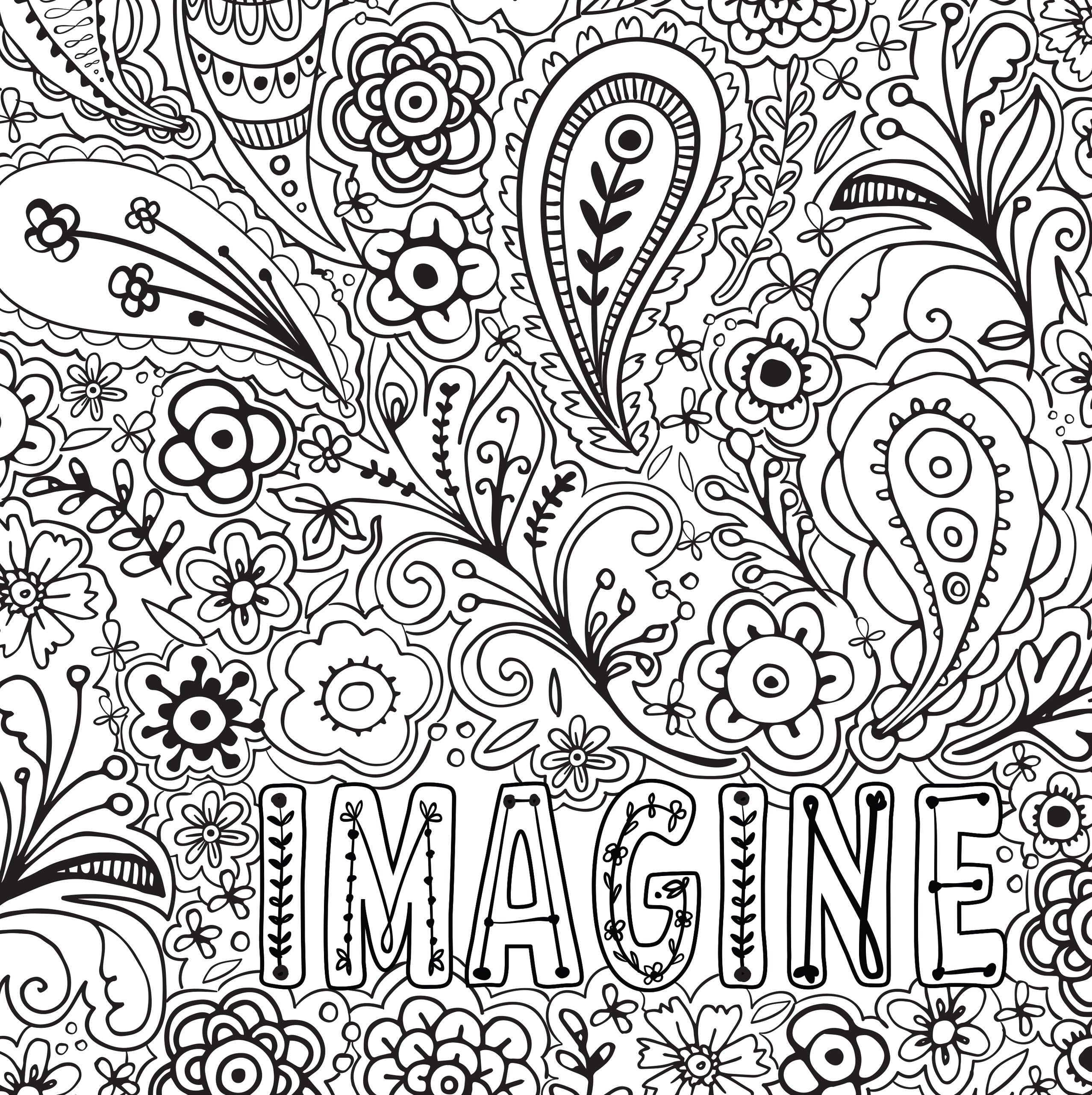 2555x2560 Stress Release Coloring Pages Free Coloring For Kids 2018