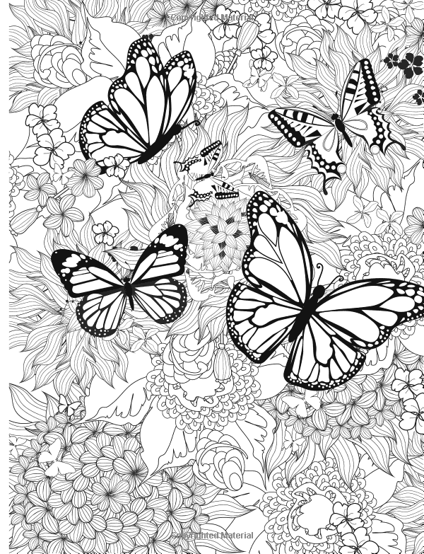 600x783 Number 1 Stress Relief Adult Coloring, Coloring Books And Butterfly