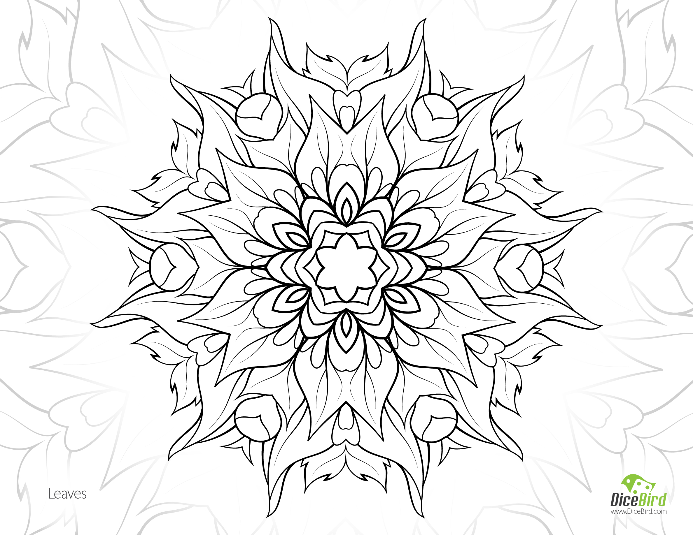 2376x1836 Printable Stress Relieving Coloring Pages