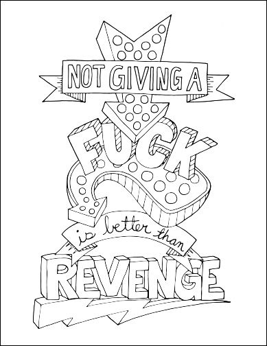 389x504 Curse Word Coloring Pages Printable Easy Stress Relief Adult