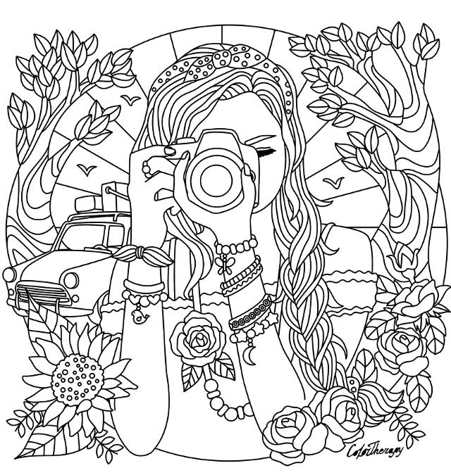 640x675 Stress Relief Coloring Pages For Woman Printable