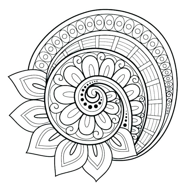 618x632 Mandala Coloring Pages For Adults Free