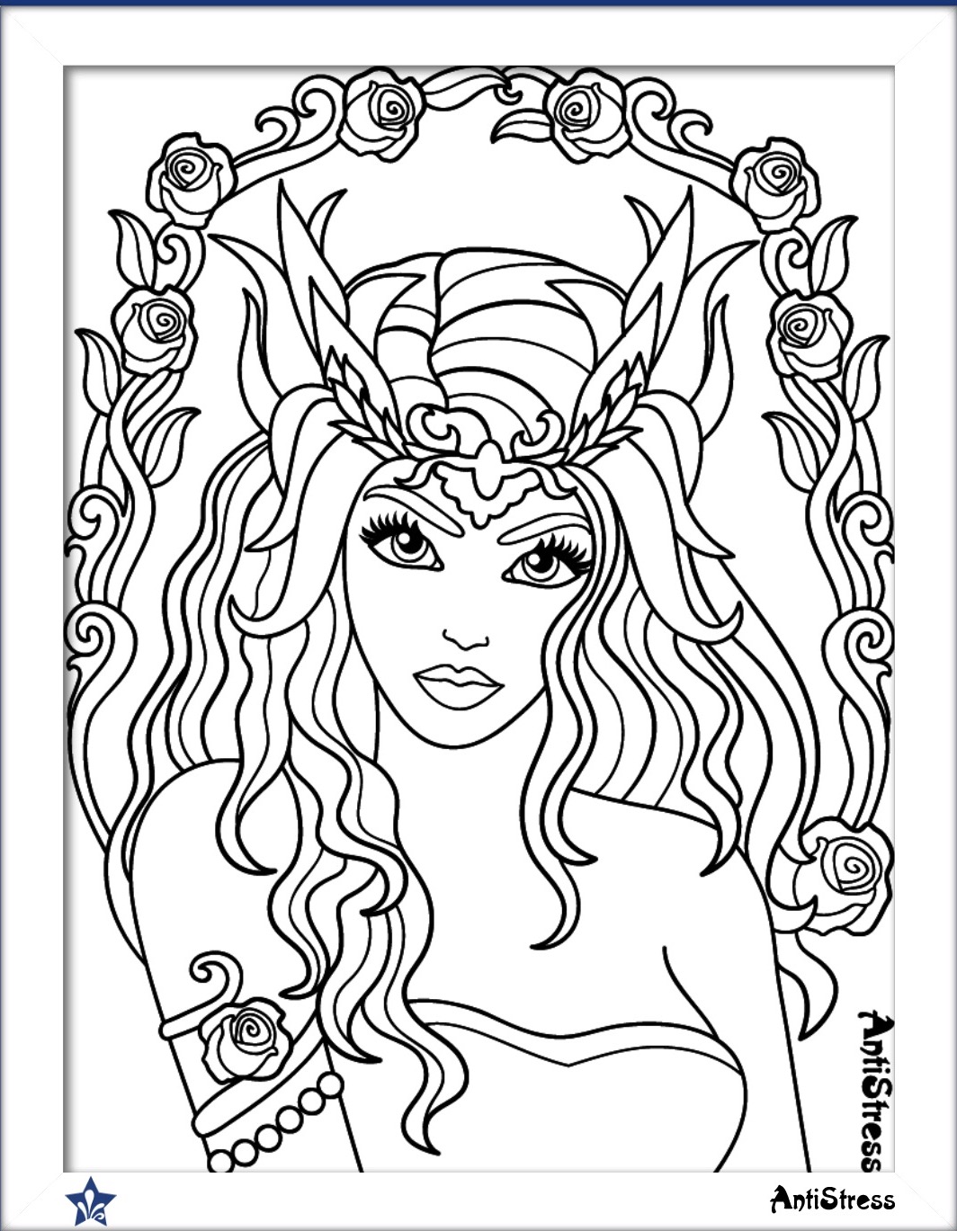 1064x1369 Adult Colouring Page Beautiful Women Coloring Pages For Adults