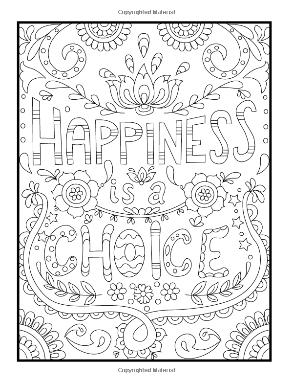 600x783 Inspirational Quotes An Adult Coloring Book
