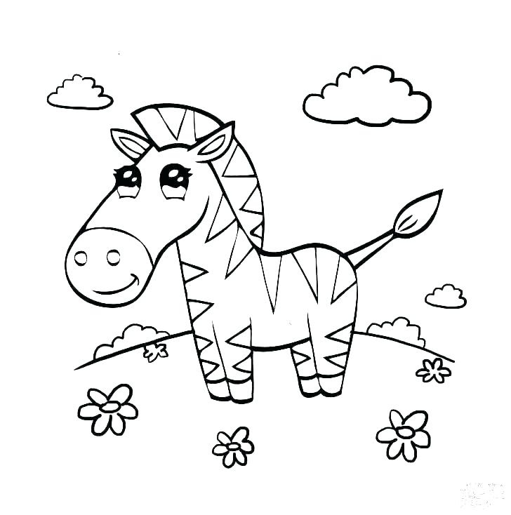 728x734 Zebra Coloring Page Zebra Coloring Page Zebra Coloring Pages
