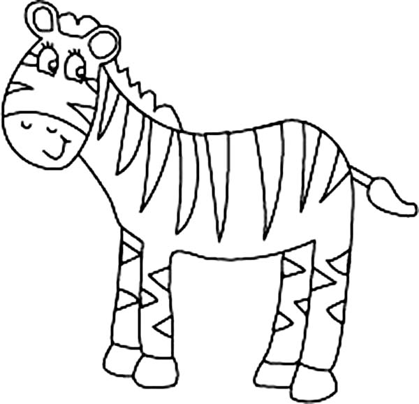 600x578 Attractive Design Ideas Zebra Coloring Pages Printable