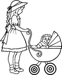 236x284 Best Baby Stroller Coloring Page Baby Carriage Coloring Sheets