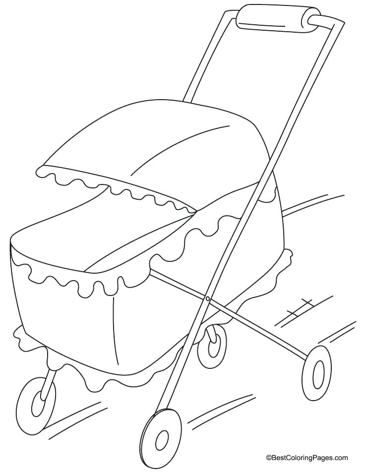 738x954 Baby Carriage Coloring Page Free Printable Coloring Pages For Kids