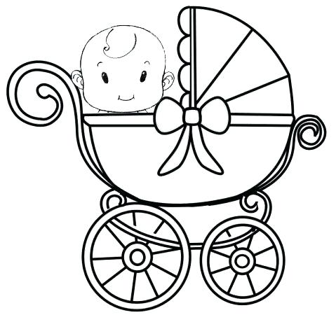 479x450 Baby Carriage Coloring Page Funny And Captivating Cute Baby