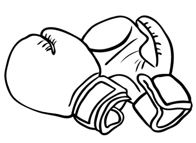 630x461 Boxing Gloves For Strong Coloring Pages Coloring Pages