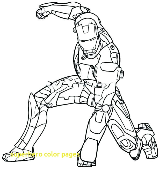 618x650 Superhero Color Pages With Free Superhero Coloring Pages