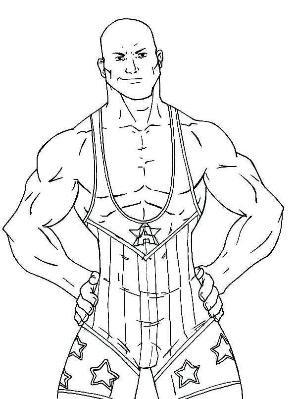 600x805 Wrestling Coloring Pages Strong Man Realistic Coloring Pages