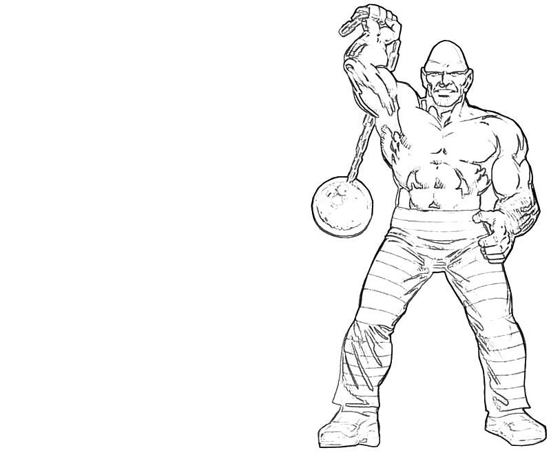 800x667 Strong Man Realistic Coloring Pages Printable Absorbing Man