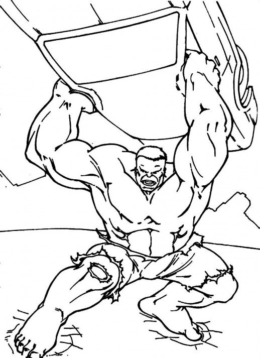 518x713 Hulk A Strong Heroic Man Coloring Pages