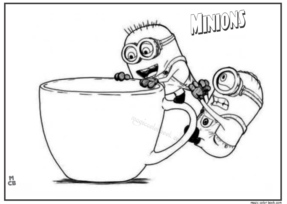 990x703 Jerry Stuart And The Minion Coloring Page
