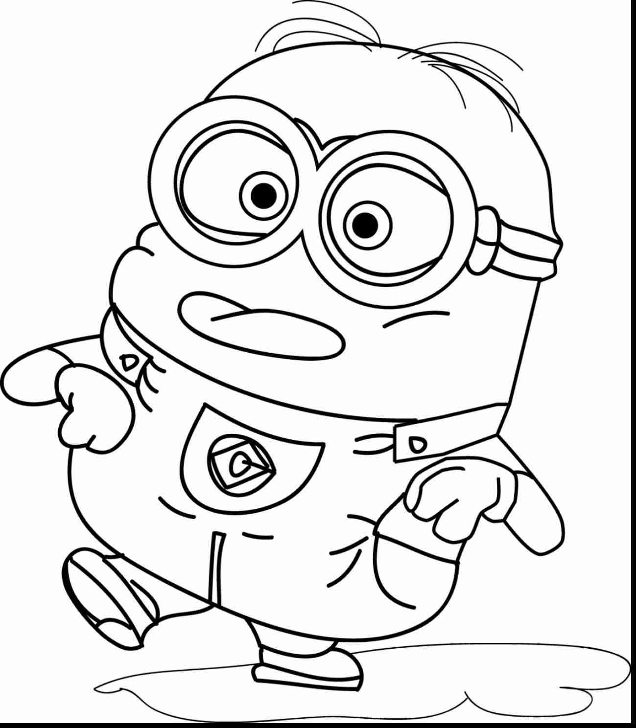 1299x1488 Minions Scooter Bob Kevin Stuart Despicable Me Coloring Cartoon
