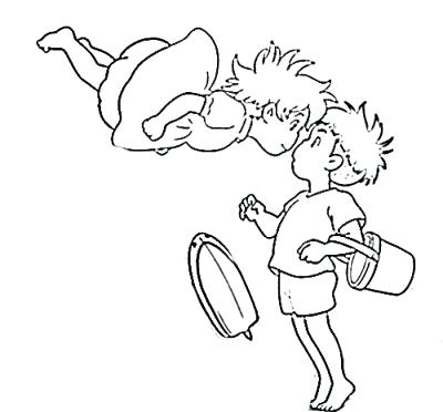 400x372 Studio Ghibli Coloring Book Plus Spirited Away Coloring Pages