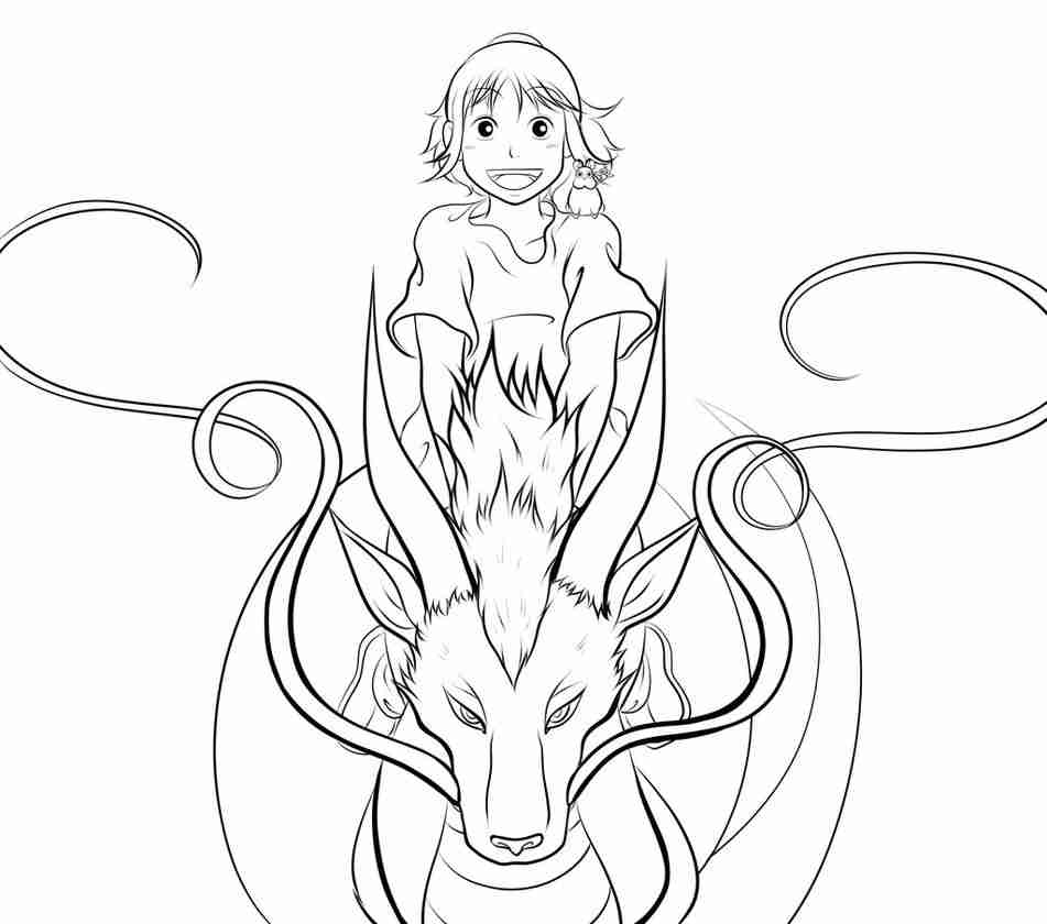 951x840 Studio Ghibli Coloring Pages Sketch Page Anime Beautiful Book
