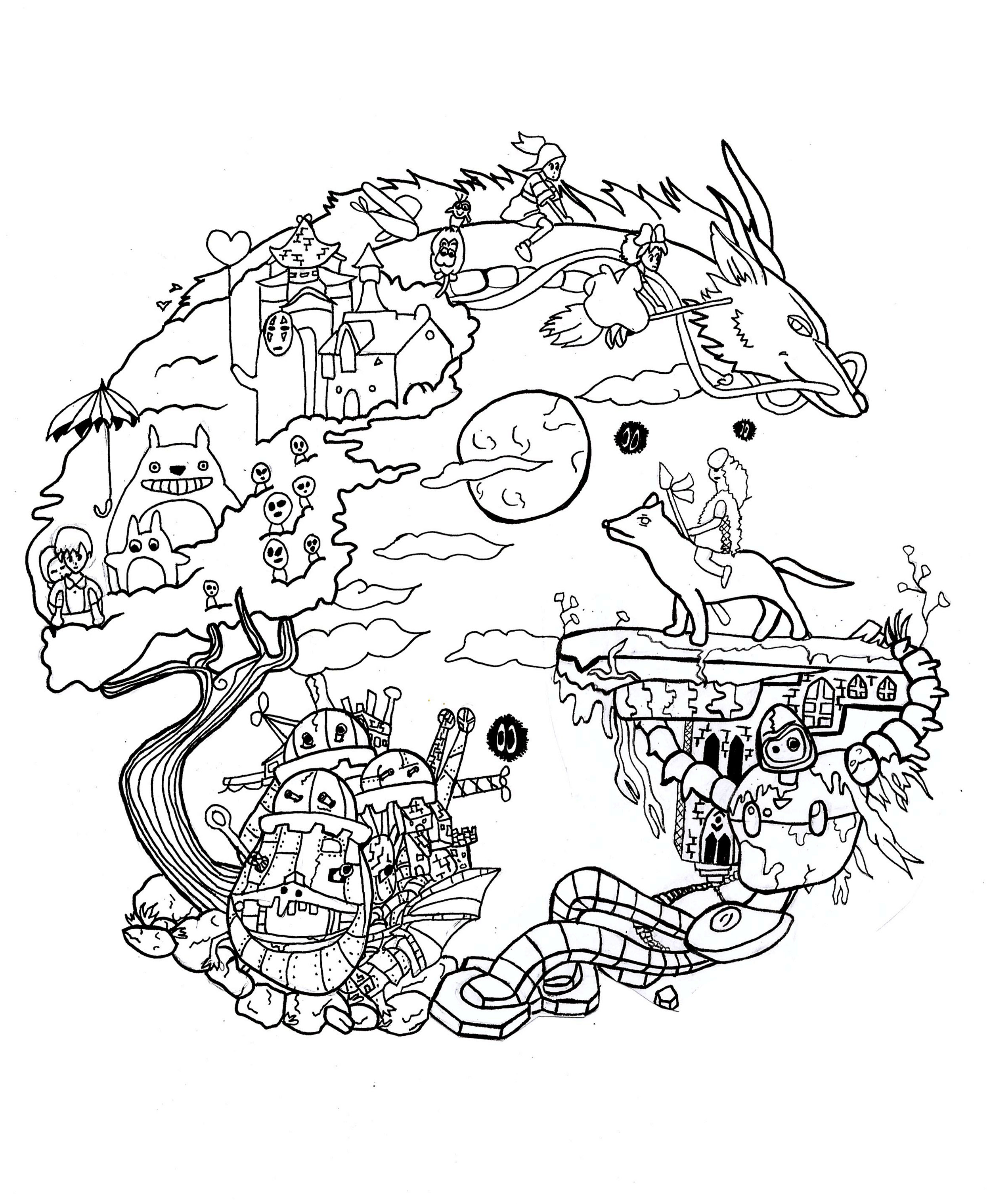 2500x3035 Studio Ghibli