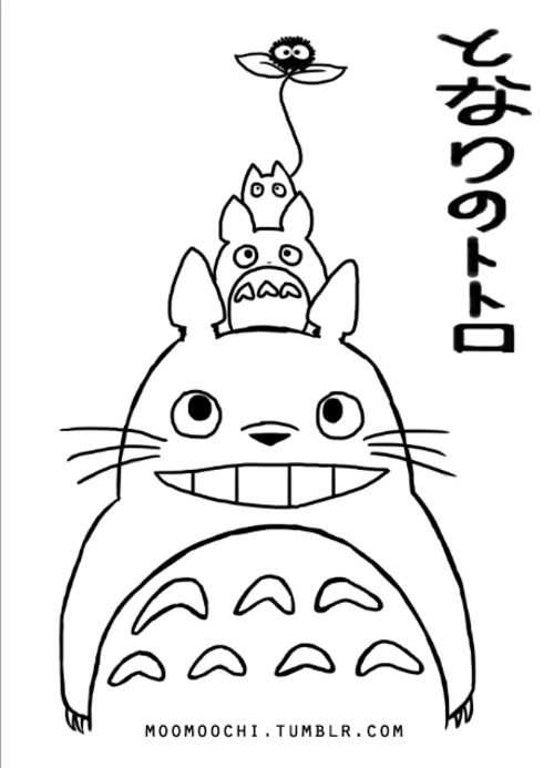 500x693 Totoro Coloring Pages