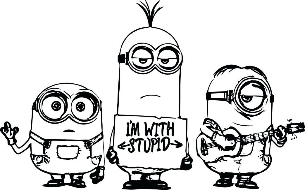 1043x652 Minions Coloring Sheet Minion Colouring Sheets Bob Scooter