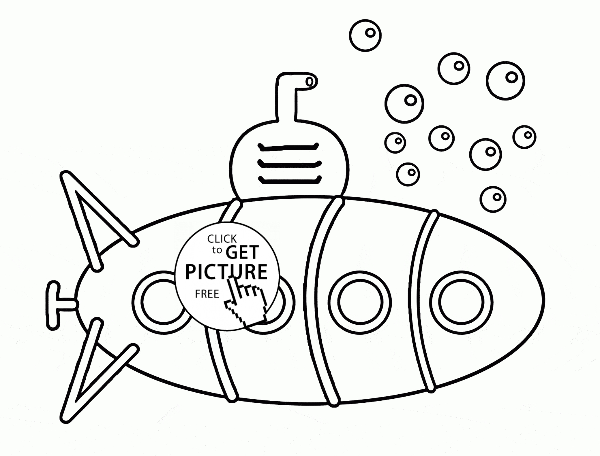 Submarine Coloring Pages
