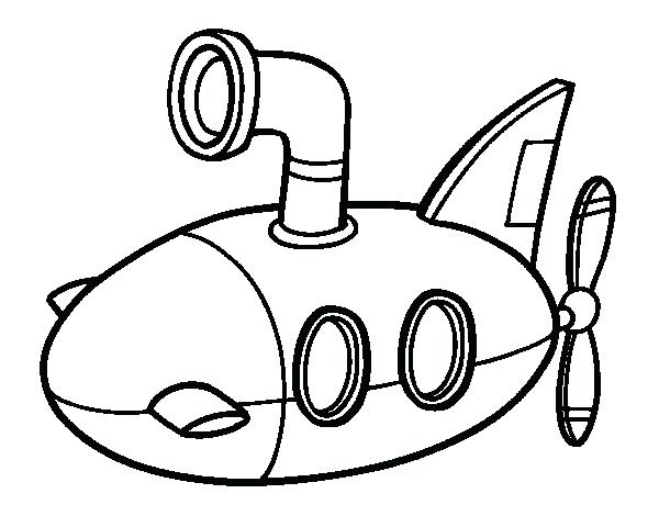 600x470 Submarine Coloring Pages Submarine Coloring Page Yellow Submarine